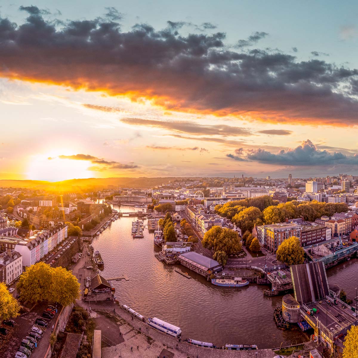 The Bristol Skyline looking West