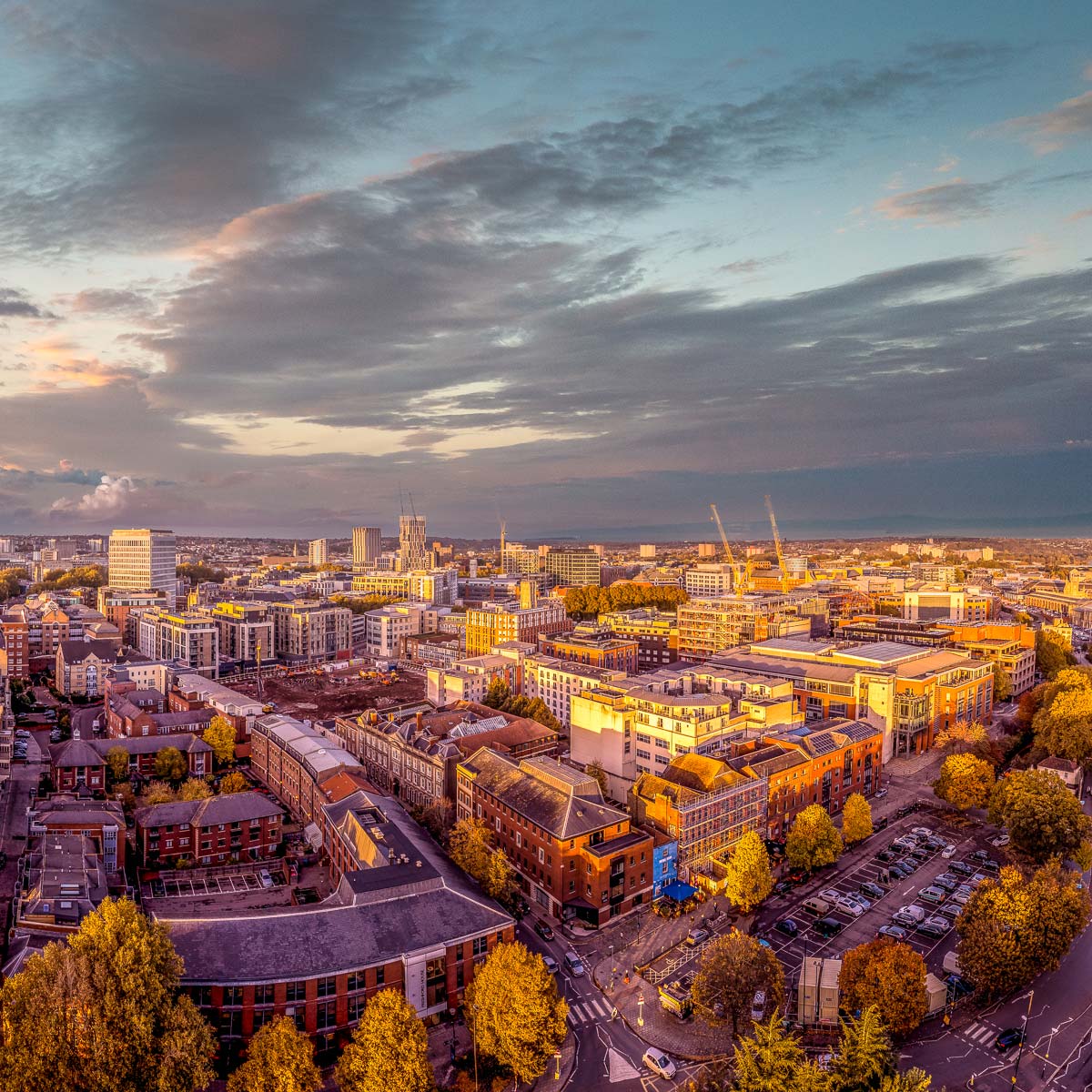 The Bristol Skyline looking West