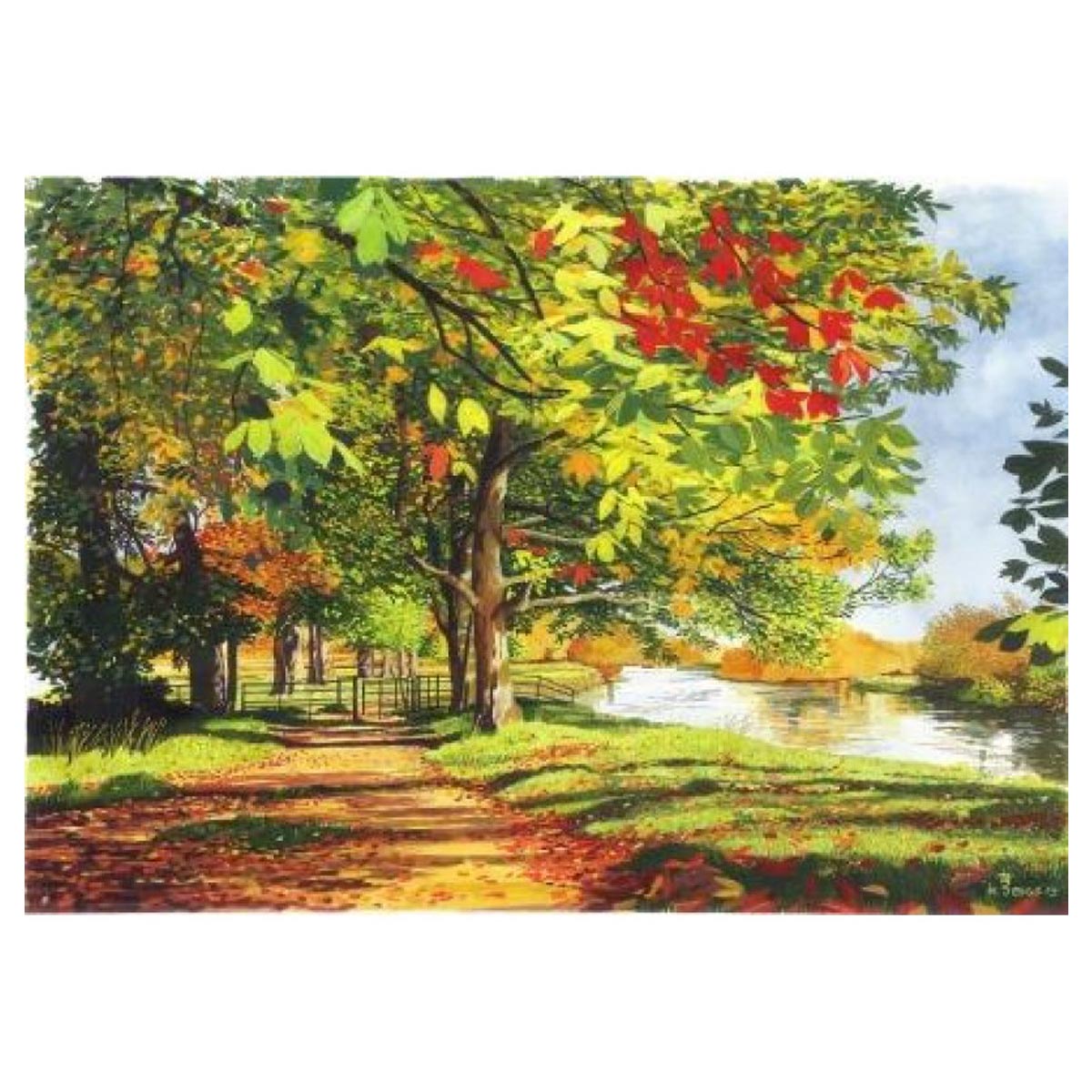 Autumn on the Thames 1000 Piece Puzzle