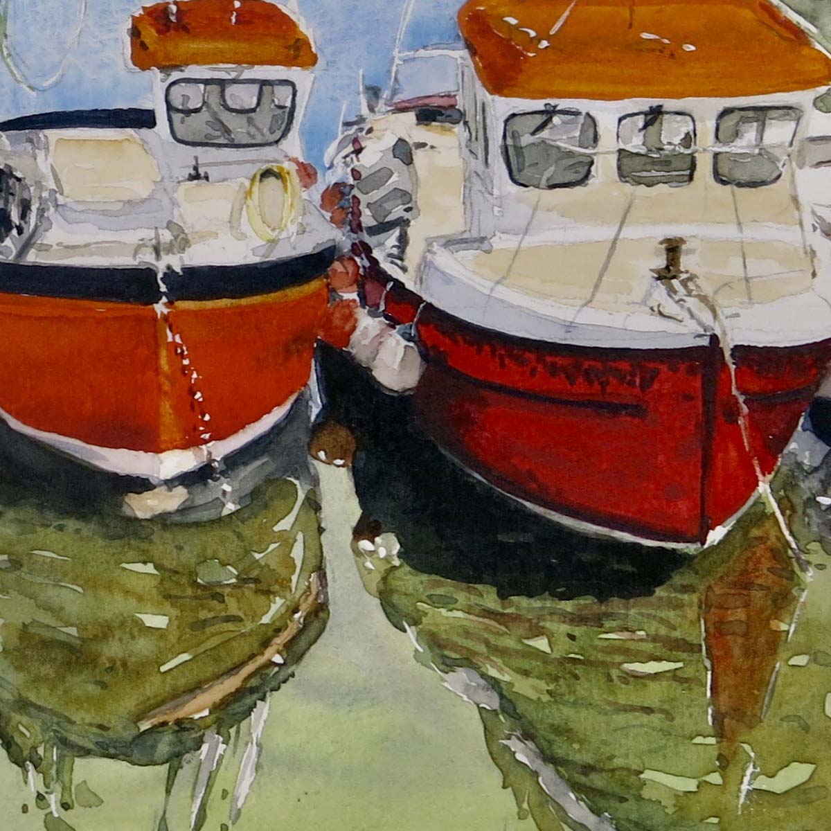 Reflections at Mevagissey Harbour