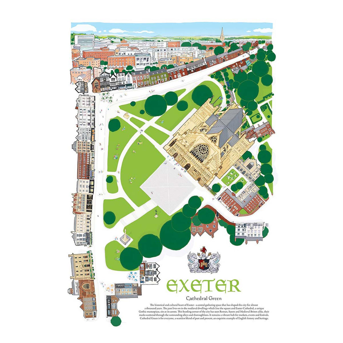 EXETER - Cathedral Green (A4) – South Gate Gallery