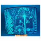Cyanotype Teal Devon Gardens Lampshade - 30cm