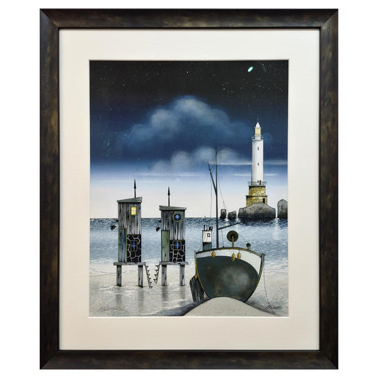 Moonlight Mooring By Gary Walton