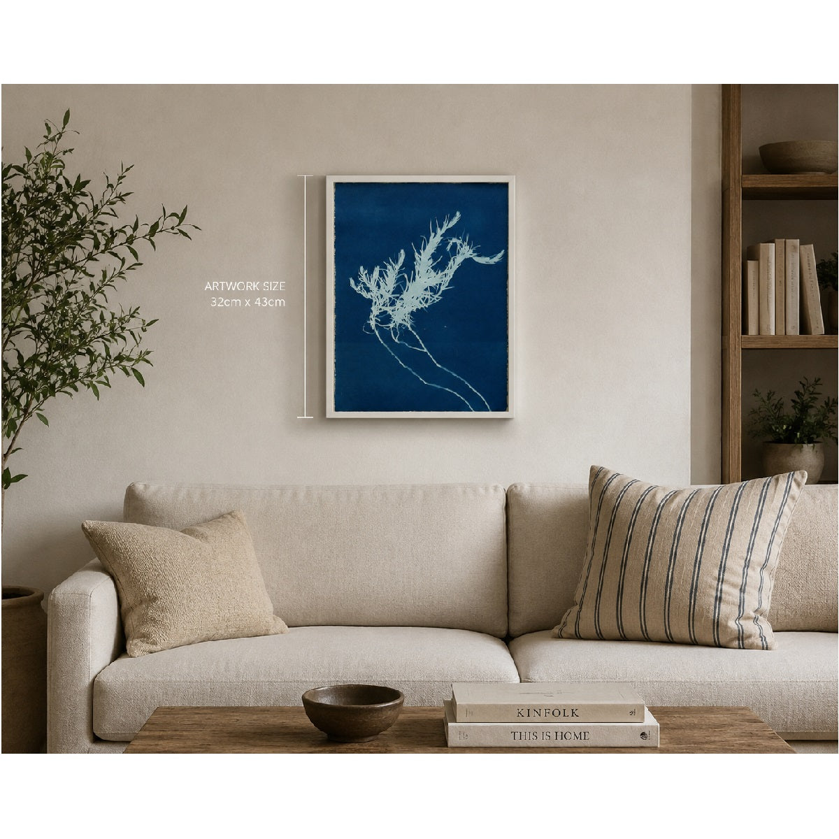 Lagoon specimen - cyanotype