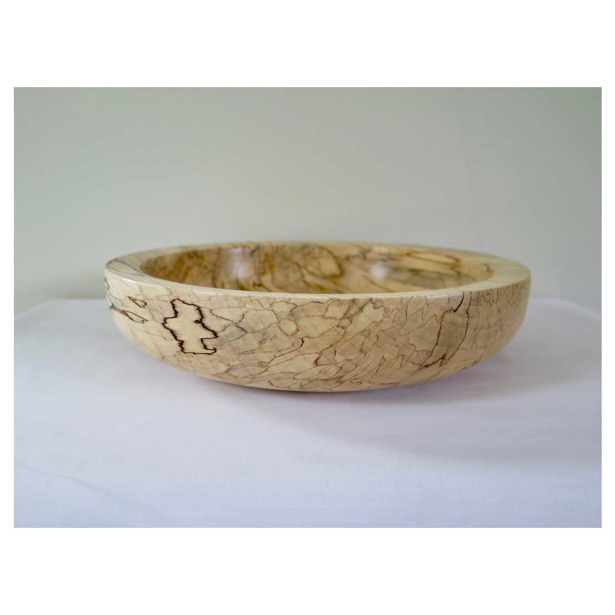 Lightwood Wide Rim Spalted Bowl
